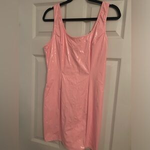 Pink Vinyl Barbie Dress